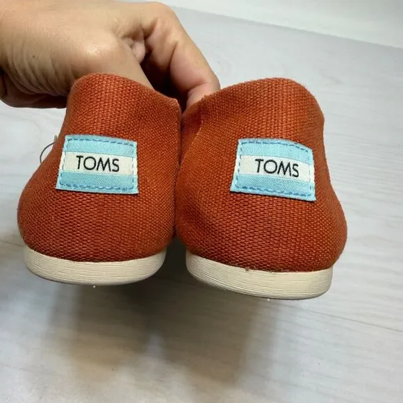 TOMS Classic Alpargata Spice Brown Heritage Canvas Slip-On Shoes Women's 10 NWT - Picture 4 of 8